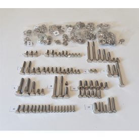   Csavarkészlet (motorblokk csavarjai nélkül), korrózióálló/polírozott, ČZ 175/487