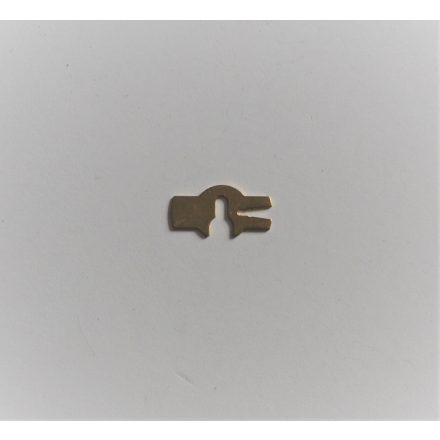 Részterheléstű rögzítő lemez karburátorhoz, sárgaréz, 0.5 mm, Jawa, ČZ