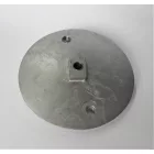 Fék zárófedél 160mm, első, polírozatlan, Jawa Perak, Ogar