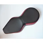 Ülés, műbőr, fekete / bordó, Jawa, ČZ