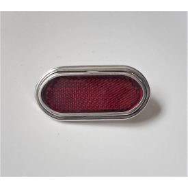   Prizma piros, ovális, csavarral, alumínium keret, műanyag, Jawa, ČZ