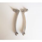 Kormánykar, golyós végű, alumínium, nem polírozott, Jawa, ČZ