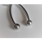 Kormánykar, golyós végű, alumínium, nem polírozott, Jawa, ČZ