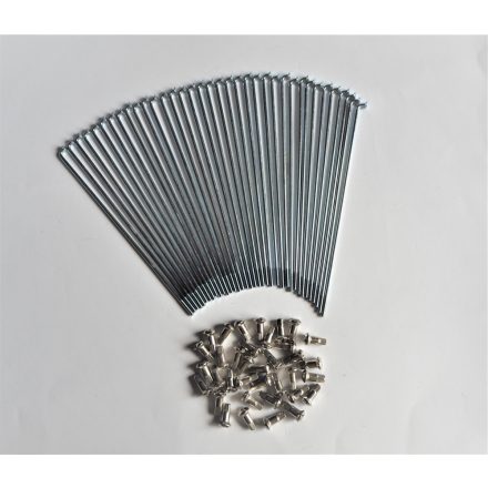 Küllő készlet 36 db, 16 coll, M3x160 mm, galvanizált, Jawa Babetta