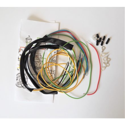 Elektromos kábelköteg és rajz, Jawa 50 typ 555