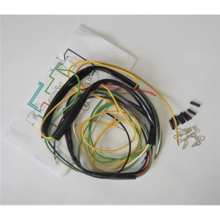 Elektromos kábelköteg és rajz, Jawa 50 typ 550