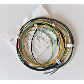   Elektromos kábelköteg és rajz, burkolat alatt lévő kürttel, Jawa 50 typ 550