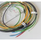 Elektromos kábelköteg és rajz, burkolat alatt lévő kürttel, Jawa 50 typ 550