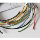 Elektromos kábelköteg és rajz, burkolat alatt lévő kürttel, Jawa 50 typ 550