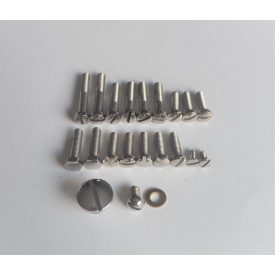   Motorblokkfedél csavarkészlet, korrózióálló, polírozott, ČZ 125 T, B