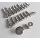 Motorblokkfedél csavarkészlet, korrózióálló, polírozott, ČZ 125 T, B