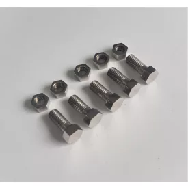   Csavar és anya készlet hátsó lánckerékhez, korrózióálló, polírozott, Jawa Special