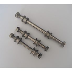   Csavarkészlet motorblokk felfogatáshoz, korrózióálló, polírozott, Jawa Robot