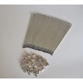   Küllő készlet 36 db, 19 coll, M4,0x158 mm, krómozott, Jawa Sport