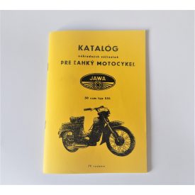   Alkatrész-katalógus Jawa 50 typ 555 - szlovák nyelvű A5 formátumú, 59 oldal