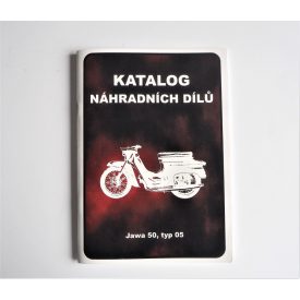   Alkatrész-katalógus Jawa 50 typ 05 - szlovák nyelvű A5 formátumú, 74 oldal