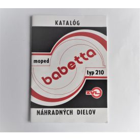   Alkatrész-katalógus Jawa 50 typ 210 BABETTA - szlovák nyelvű A4 formátumú, 27 oldal