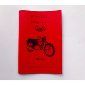   Szerelési útmutató JAWA 350/634 - cseh nyelvű, A4 formátumú, 64 oldal