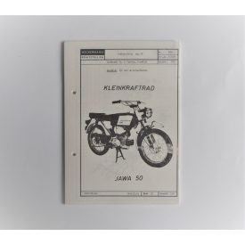   Alkatrész-katalógus NECKERMANN - JAWA 50 typ 23 MUSTANG - L.GERMAN, A5 formátumú, 69 oldal