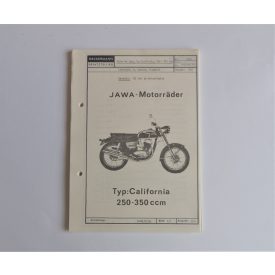   Alkatrész-katalógus NECKERMANN - JAWA Californian - L.GERMAN, A5 formátumú, 70 oldal