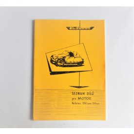   Alkatrész-katalógus VELOREX 350 - 572/03 - cseh nyelvű, A4 formátumú, 34 oldal