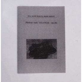   VELOREX 560/01 oldalkocsi - cseh nyelvű, A5 formátumú, 11 oldal