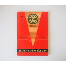   Alkatrész-katalógus ČZ 125, 175, 250 / 450, 453, 455, 470, 473, 475 - cseh nyelvű, A5 formátumú, 78 oldal