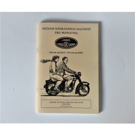   Alkatrész-katalógus JAWA-ČZ 125/355-175/356 - cseh nyelvű, A5 formátumú, 88 oldal