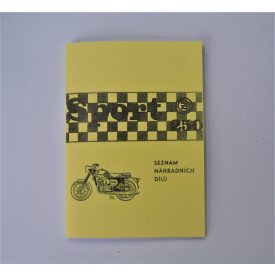   Alkatrész-katalógus ČZ 250/471 - cseh nyelvű, A5 formátumú, 40 oldal