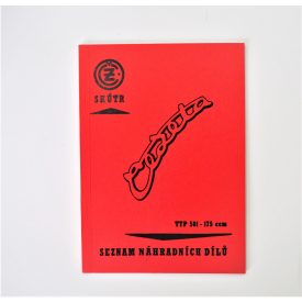   Alkatrész-katalógus ČZ 175/501 - cseh nyelvű, A5 formátumú, 73 oldal