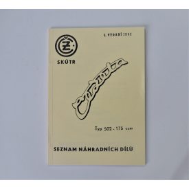   Alkatrész-katalógus ČZ 175/502 - cseh nyelvű, A5 formátumú, 54 oldal