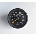 Kilométeróra, 180 km/h, fekete keret, sárga mutató, eredeti, Jawa 634-640