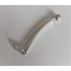 Kormánykar, golyós végű, jobb, alumínium, nem polírozott, Jawa, ČZ