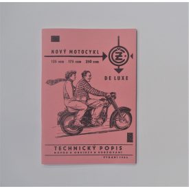   Kezelési útmutató JAWA-ČZ 125 typ 355, 175 typ 356 - cseh nyelvű A5 formátumú, 64 oldal