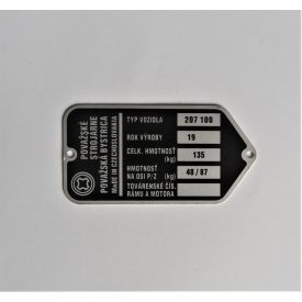 Adattábla, Jawa Babetta 207/100