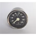 Kilométeróra, 180 km/h, krómozott keret, fehér mutató, Jawa 634-640