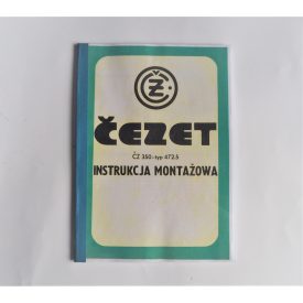   Szerelési útmutató ČZ 350 typ 472.5 - lengyel nyelvű A4 formátumú, 59 oldal