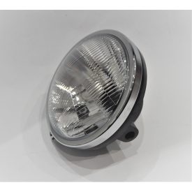 Fényszóró, H4 halogén, krómozott keret, Jawa 640