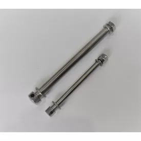   Kerék tengelyek, "féldobos" kerékagyhoz, korrózióálló, polírozott, Jawa-ČZ 250/350