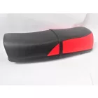 Ülés, műbőr, fekete és piros, Jawa 634