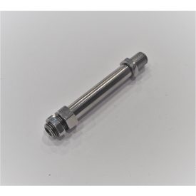   Irányjelző cső, 14 x 119 mm, anyákkal, korrózióálló, polírozott, Jawa 634-640