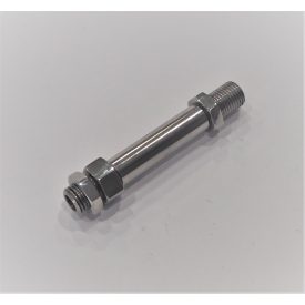   Irányjelző cső, 14 x 101 mm, anyákkal, korrózióálló, polírozott, Jawa 634-640