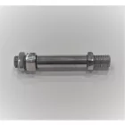 Irányjelző cső, 14 x 101 mm, anyákkal, korrózióálló, polírozott, Jawa 634-640