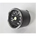 Kilométeróra, 180 km/h, krómozott keret, fehér mutató, Jawa 634-640