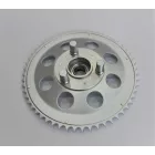 Hátsó lánckerék 55 fogú, galvanizált, DUELLS, Jawa 50 typ 05/20/21/23