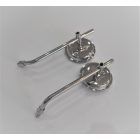 Hátsó visszapillantó tükrök. Jobb + Bal kerek M10x1,25 RH, krómozott, Jawa, ČZ