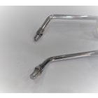 Hátsó visszapillantó tükrök. Jobb + Bal kerek M10x1,25 RH, krómozott, Jawa, ČZ