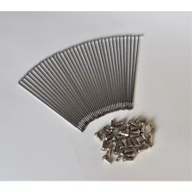   Küllő készlet 36 db, 16 coll, M3x160 mm, krómozott, Jawa Babetta