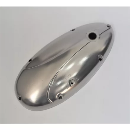 Kuplung oldali motorfedél, bal, elektrokémiai polírozással, Jawa 500 OHC