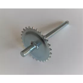   Pedáltengely, 26 fogú, 227 mm, galvanizált, Jawa Babetta 207